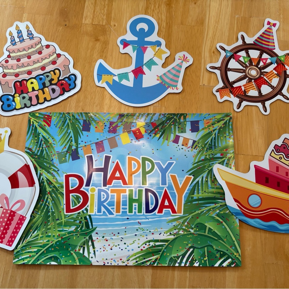 Colorful Birthday Cruise Magnets